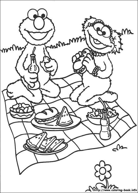 Sesame Street coloring picture